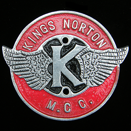 Kings Norton Motor Cycle Club Car Badge
