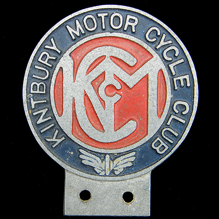 Kintbury Motor Cycle Club Car Badge