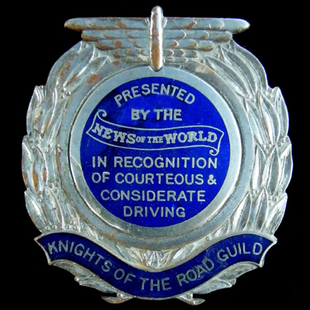 Knights of the Road Guild Car Badge