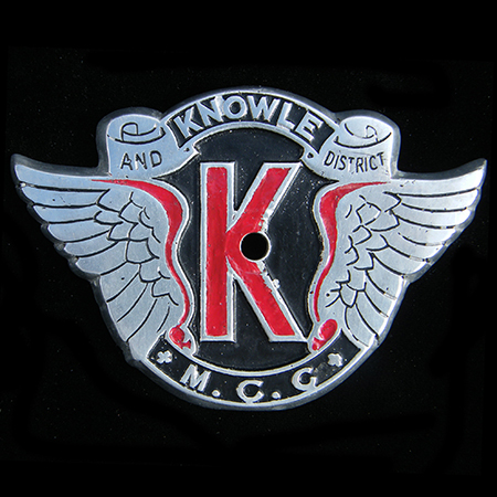 Knowle and District Motor Cycle Club Car Badge