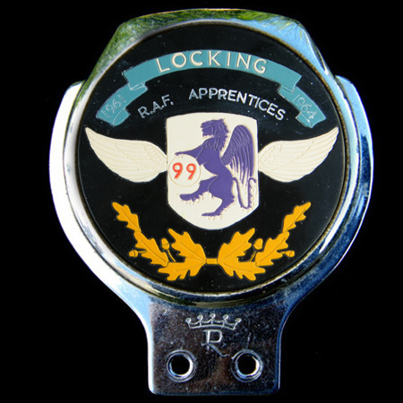 RAF Locking Apprentices Car Badge