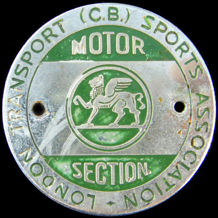 London Transport (GB) Sports Association Car Badge