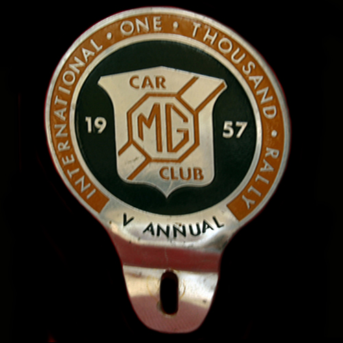 International one Thousand Rally Car Badge 