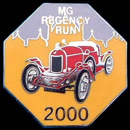 MG Regency Run 2000 Lapel badge