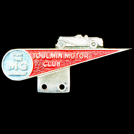 Toulmin Motor Club Car Badge