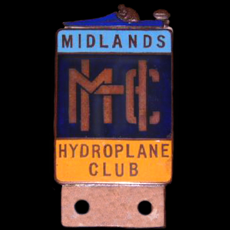 Midlands Hydroplane Club Car Badge