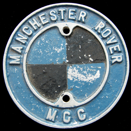 Manchester Rover Motor Cycle Club Car Badge