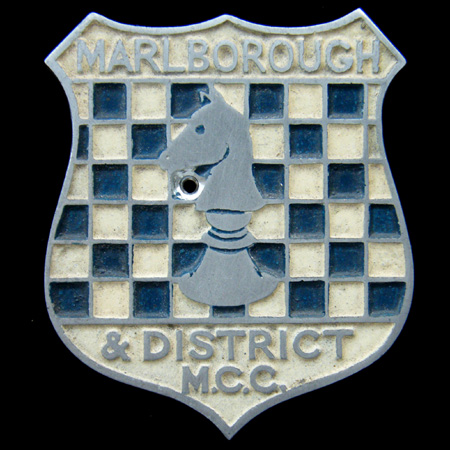 Marlborough & District Motor Cycle Club Car Badge