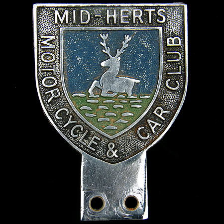 Mid Herts Motor Cycle & Car Club Car Badge