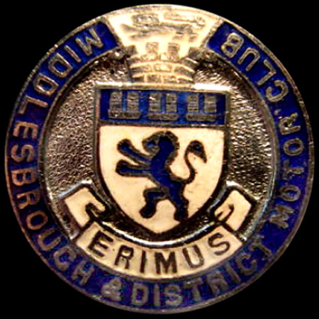 Middlesborough & District Motor Club Lapel Badge