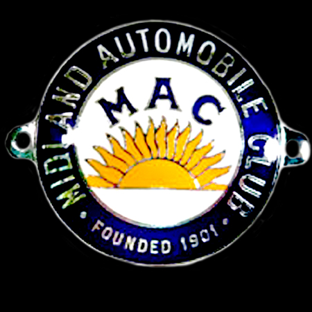 Midland Automobile Club Car Badge