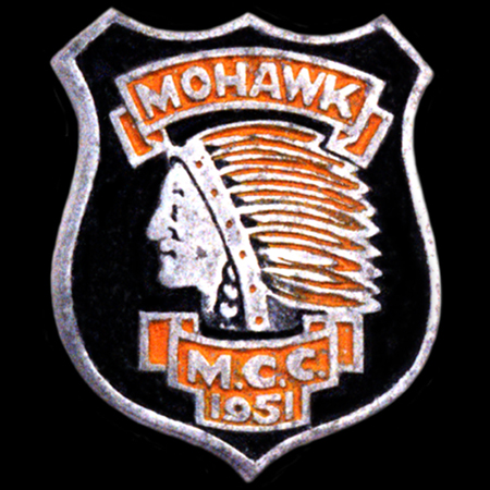 Mohawk Motor Cycle Club 1951 Car Badge