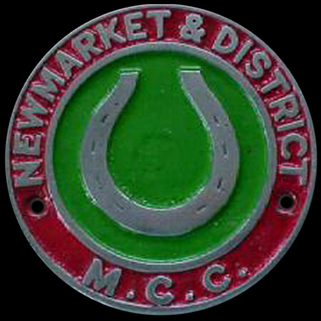 Newmarket & District Motor Cycle Club Car Badge