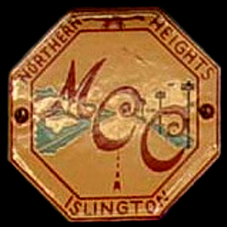 Northern Heights Motor Cycle Club Islington  Car Badge