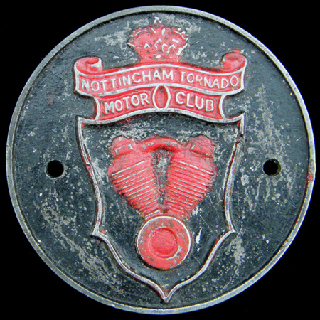 Nottingham Tornado Motor Club Car Badge