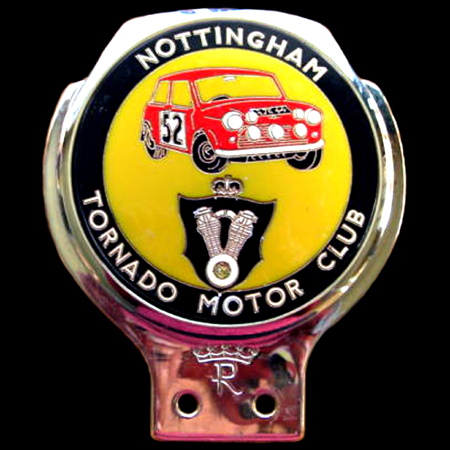 Nottingham Tornado Motor Club Car Badge