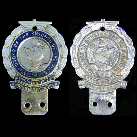 Order of the Knights of the Road (The) Car Badge