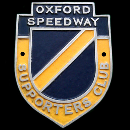 Oxford Speedway Supporters Club Car Badge