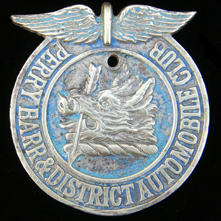 Perry Bar & District Automobile Club Car Badge