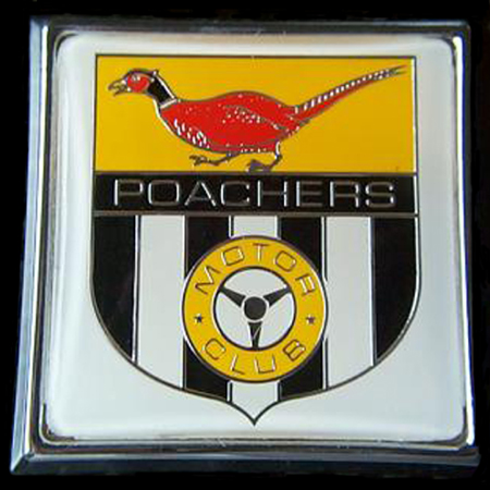 Poachers Motor Club Car Badge