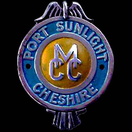 Port Sunlight Motor Cycle Club Cheshire Car Badge