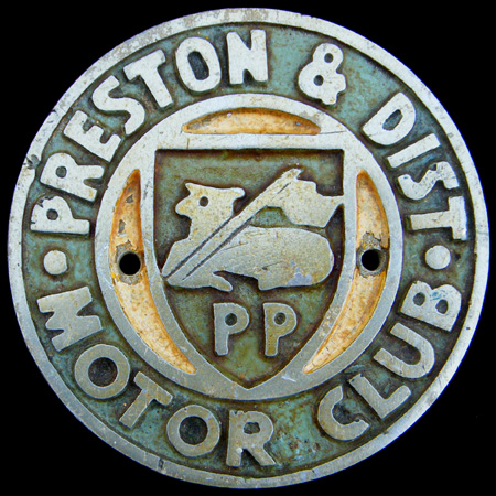 Preston & District Motor Club Car Badge
