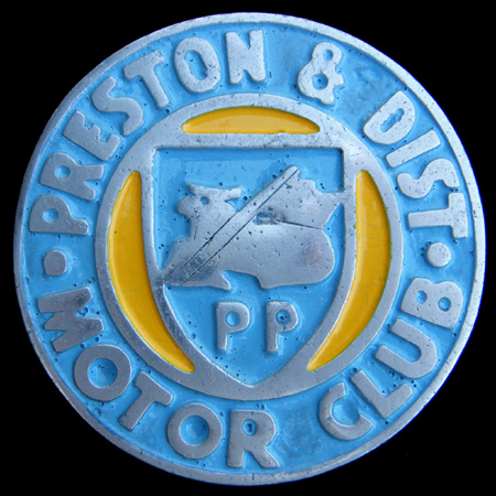 Preston & District Motor Club Car Badge