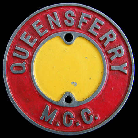 Queensferry Motor Cycle Club Car Badge
