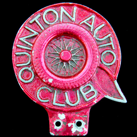 Quinton Auto Club Car Badge