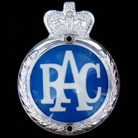 RAC Associate Badges 1954-73 Elizabethan Car Badge
