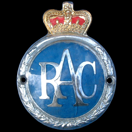 RAC Associate Badges 1954-73 Elizabethan Car Badge