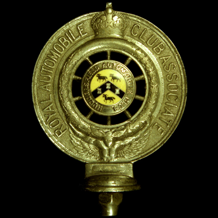 Royal Automobile Club Associate Huddersfield Automobile Club Car Badge  