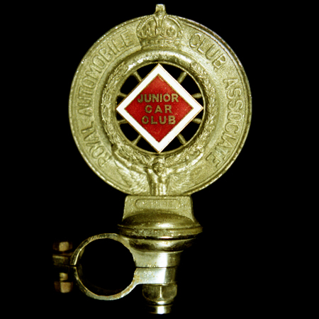 Royal Automobile Club Associate Junior Car Club Car Badge  