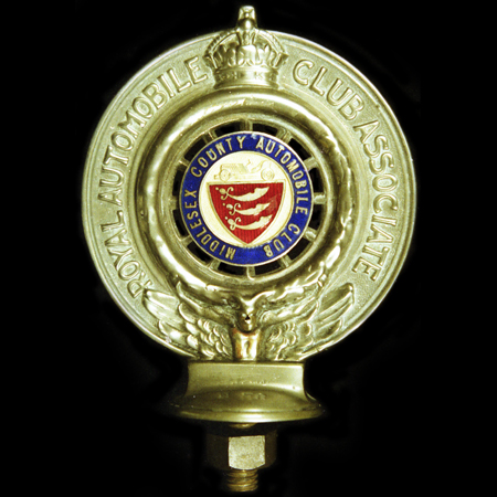 Royal Automobile Club Associate Middlesex County Automobile Club Car Badge