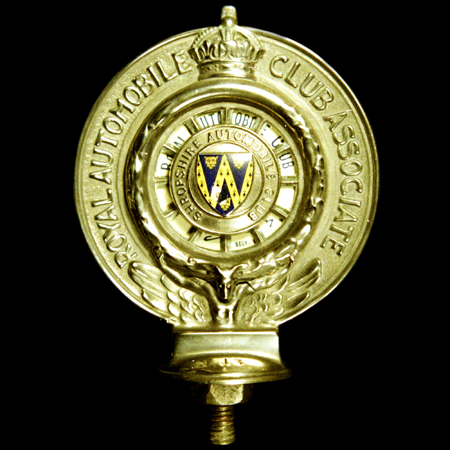 Royal Automobile Club Associate Shropshire Automobile Club Car Badge  