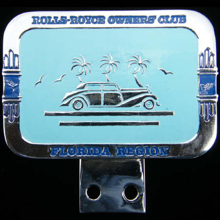 Rolls Royce Owners Club Florida Region Car Badge
