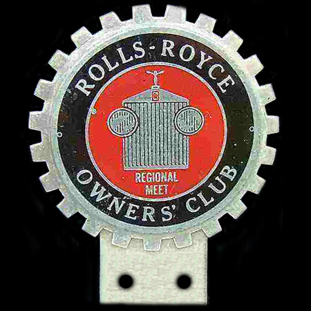 Rolls Royce Owners ClubRegional Meet Car Badge