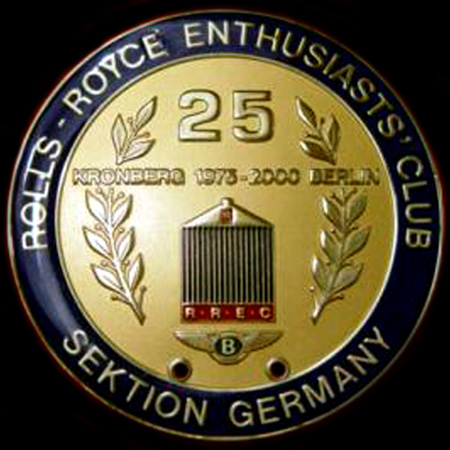 Rolls Royce Enthusiasts ClubSektion Germany Car Badge