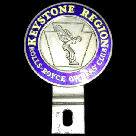 Rolls Royce Owners ClubKeystone Region Car Badge