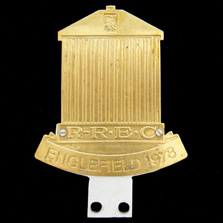 Rolls Royce Enthusiasts Club Car Badge