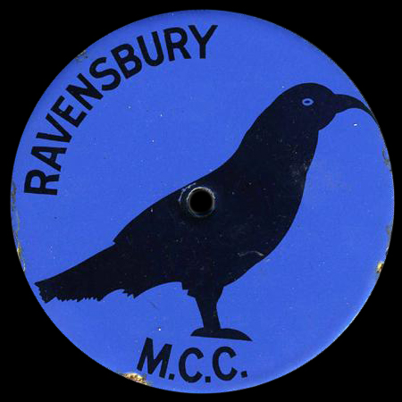 Ravensbury Motor Cycle Club Car Badge