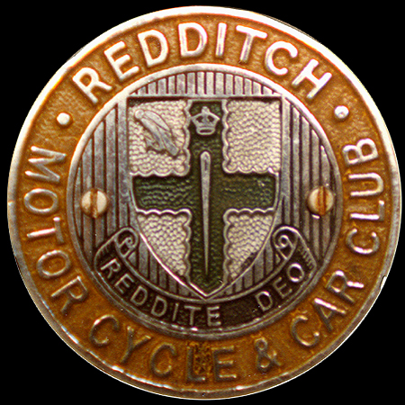 Redditch Motor Cycle & Car Club Car Badge