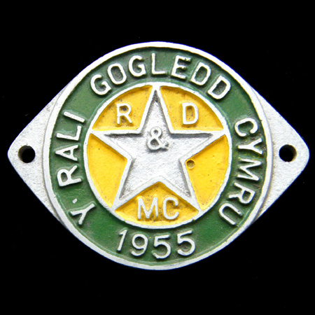 Y Rali Gogledd Cymru 1955 Rally Badge