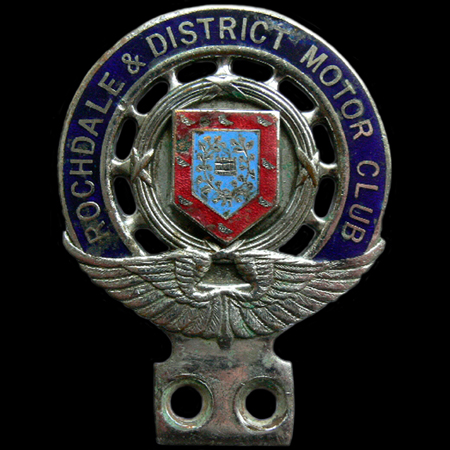 Rochdale & District Motor Club Car Badge