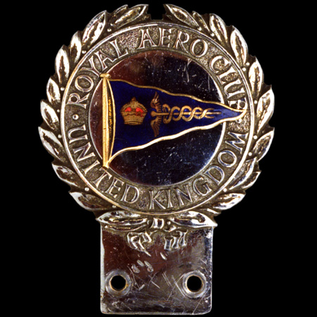 Royal Aero Club United Kingdom Car Badge