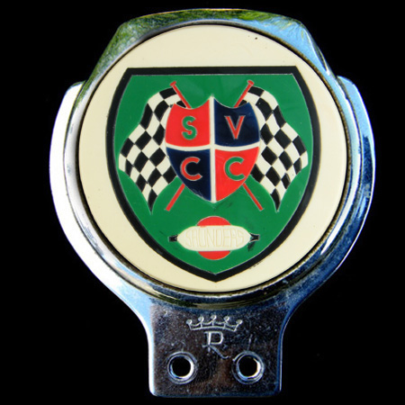 S V C C Saunders Car Badge