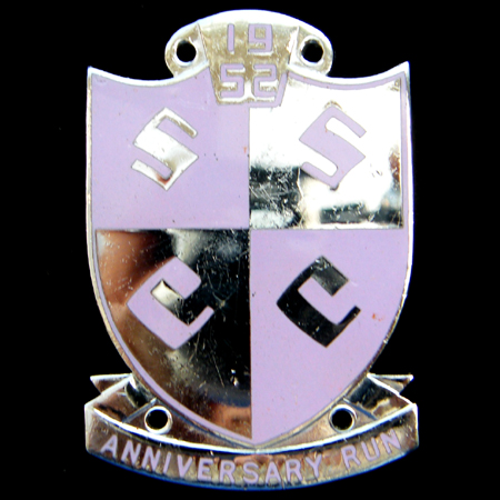 1952 Scottish Sports Car Club Dash Plaque