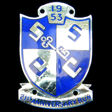 1953 Scottish Sports Car Club Dash Plaque