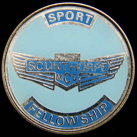 Scunthorpe Motor Cycle Club Lapel  Badge