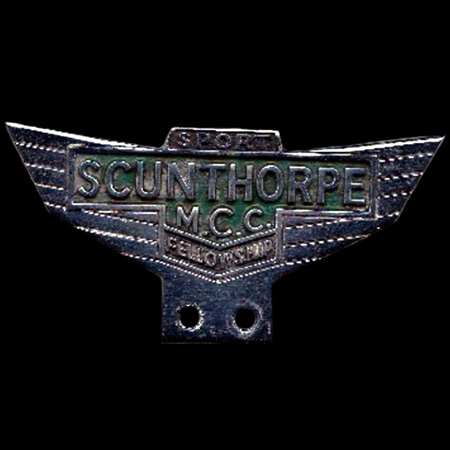 Scunthorpe Motor Cycle Club Car Badge